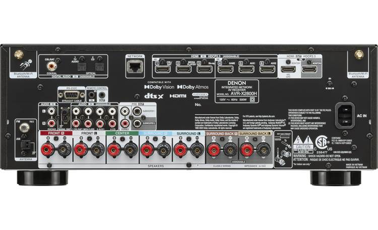 Denon AVRX2800 Rear
