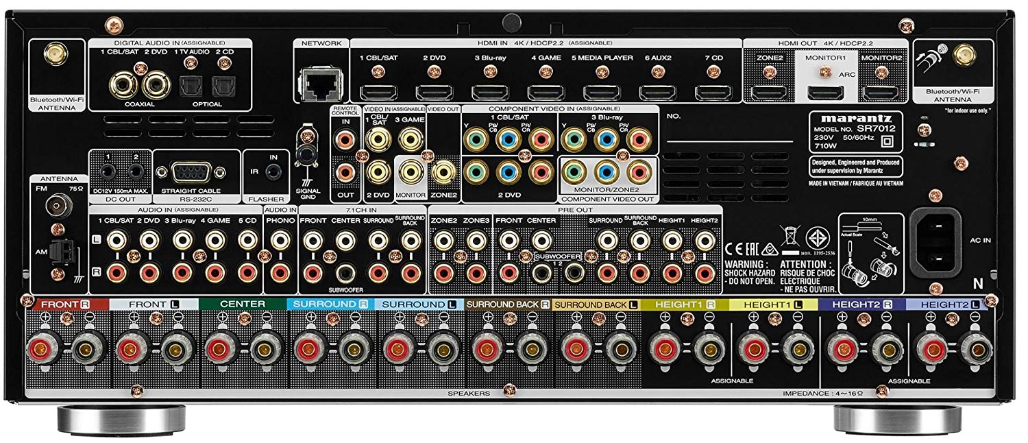 Marantz Sr7012 Rear