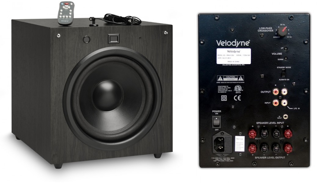 Velodyne EQMAX 8 Front And Rear