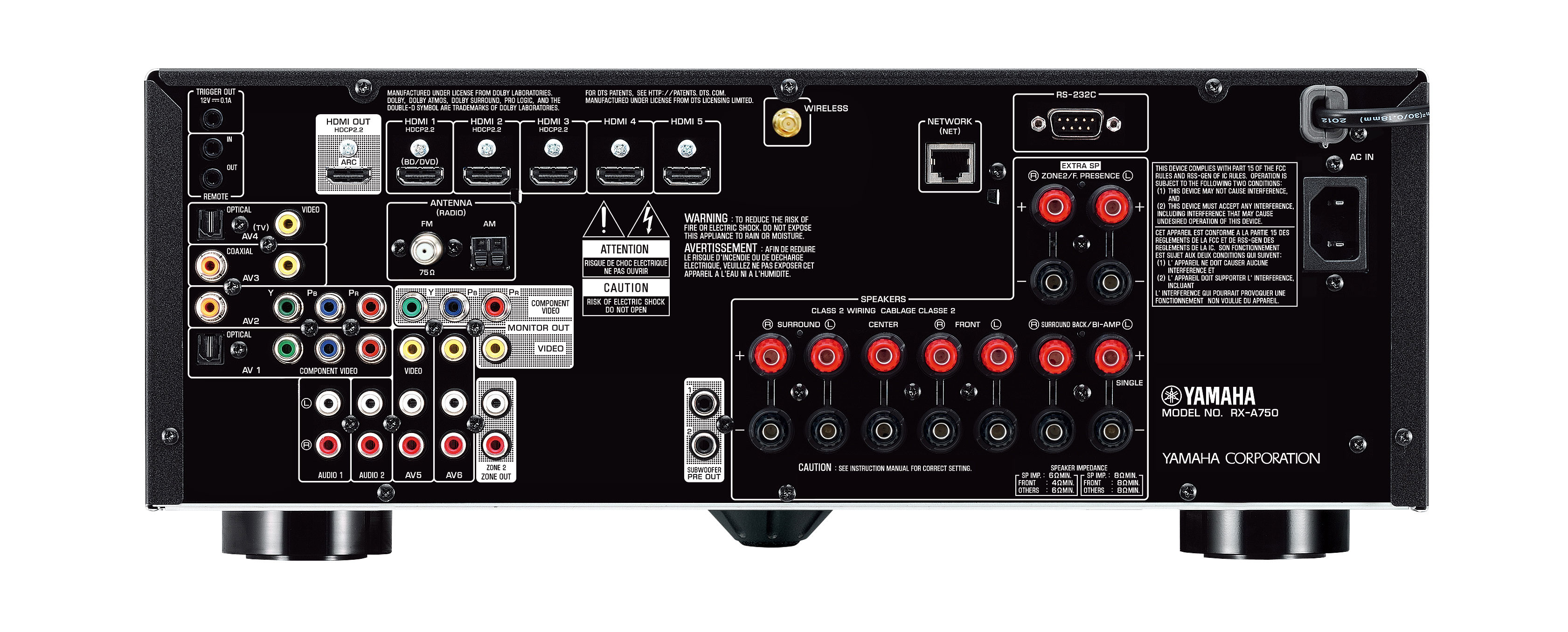Yamaha RX A750 Aventage Home Theatre Receiver DISCONTINUED NO LONGER 