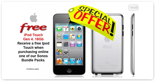 Sonos .... Free iPod Touch Promotion
