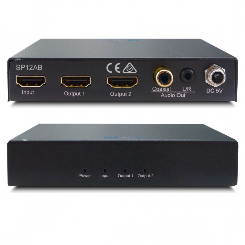 BlueStream SP12AB-V2 1 HDMI in to 2 HDMI out, splitter (availability - TBC)