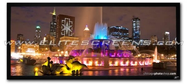Elite Cinema 235 Acoustic 4K AT - Fixed Flat Acoustically Transparent Projection Screen 2.35:1 / 115