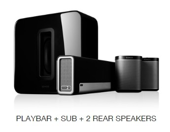 SONOS THEATRE 5.1 + PLAYBAR WALL BRACKET