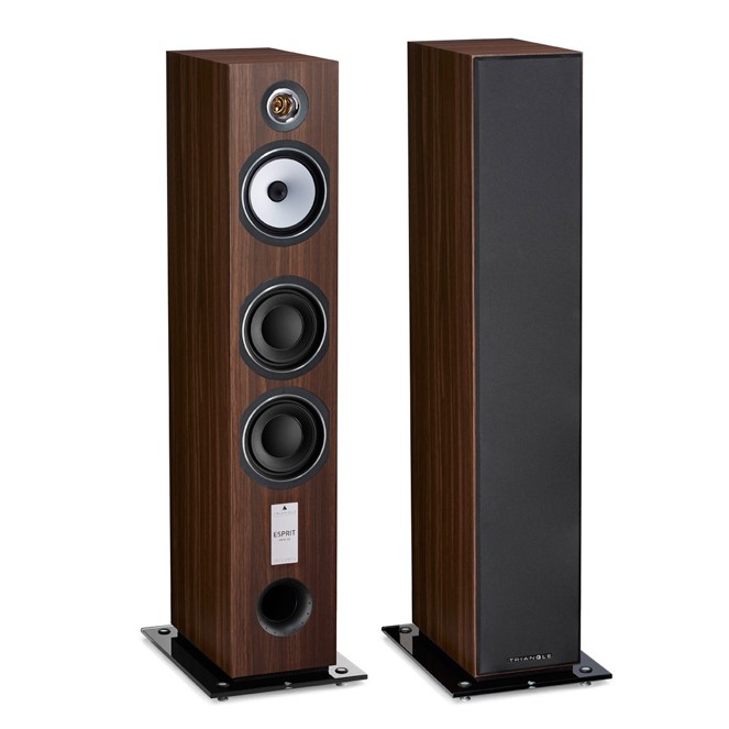 Triangle Esprit EZ Antal floor stand speakers (walnut)