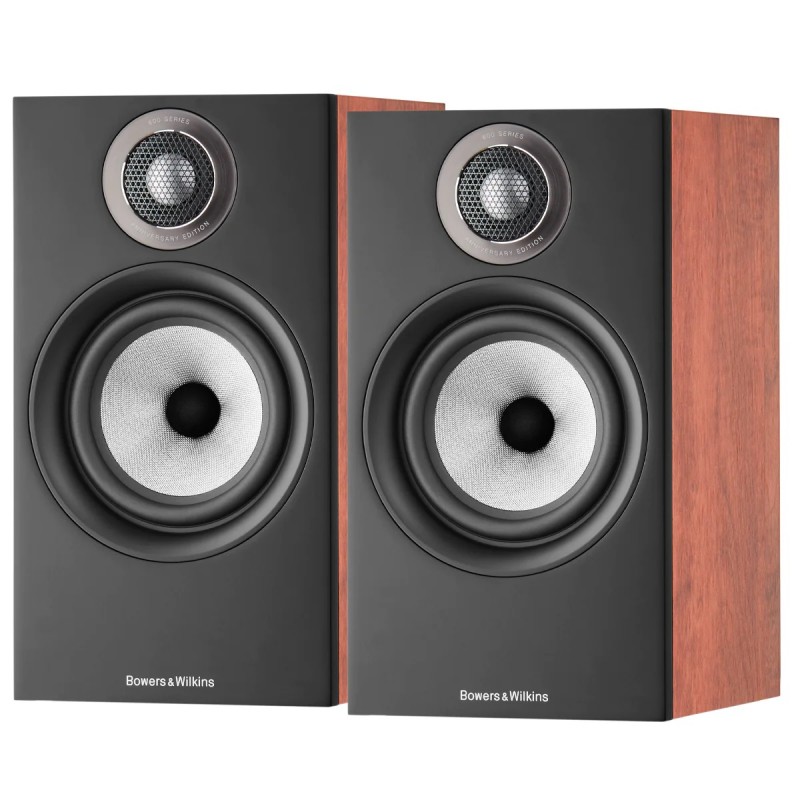 Bowers & Wilkins 607 S2 Anniversary - Compact Bookshelf Speaker Pair - One Pair Left in Red Cherry