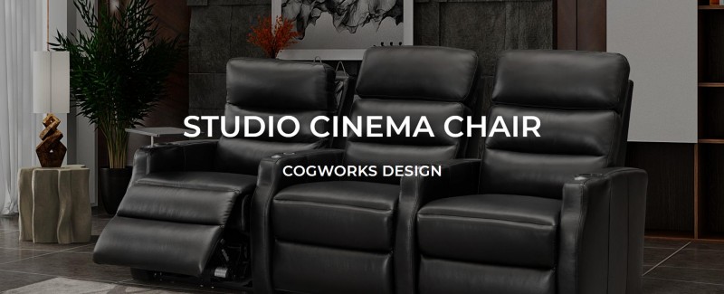 Cogworks Seating - Studio 3906 2 Arm Leather motorised recliner