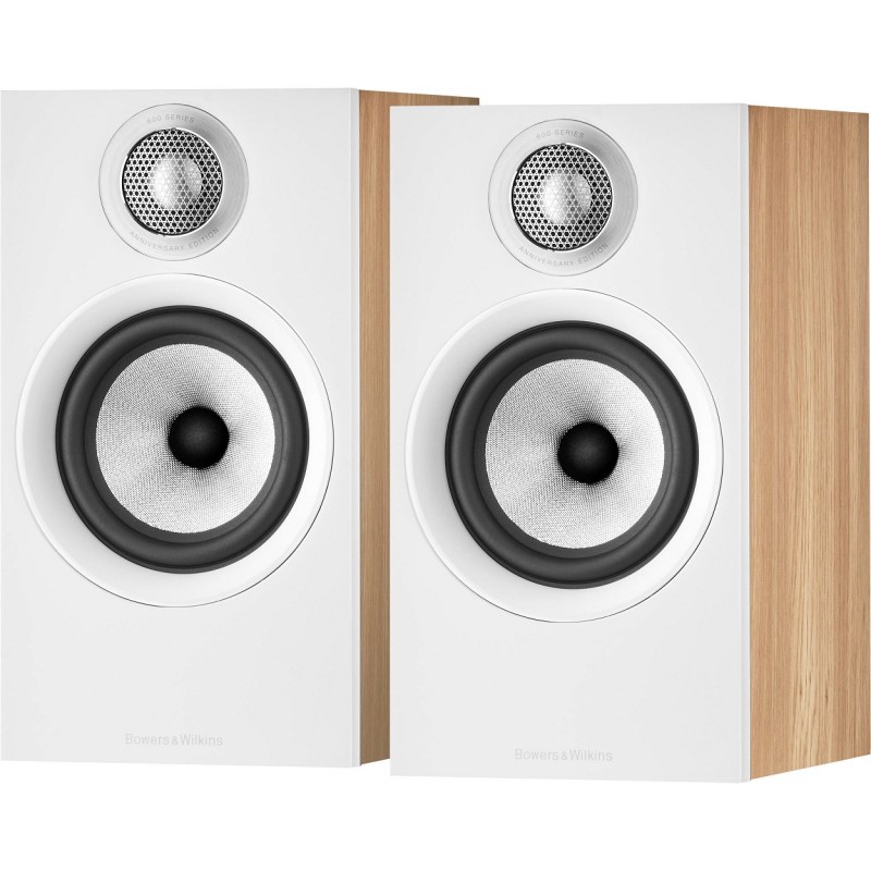 Bowers & Wilkins 607 S2 Anniversary - Compact Bookshelf Speaker Pair (oak) ex demo